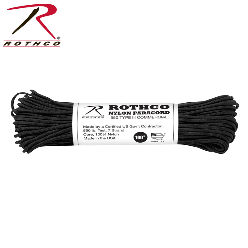 Rothco Nylon Paracord Type III 550 LB 100FT