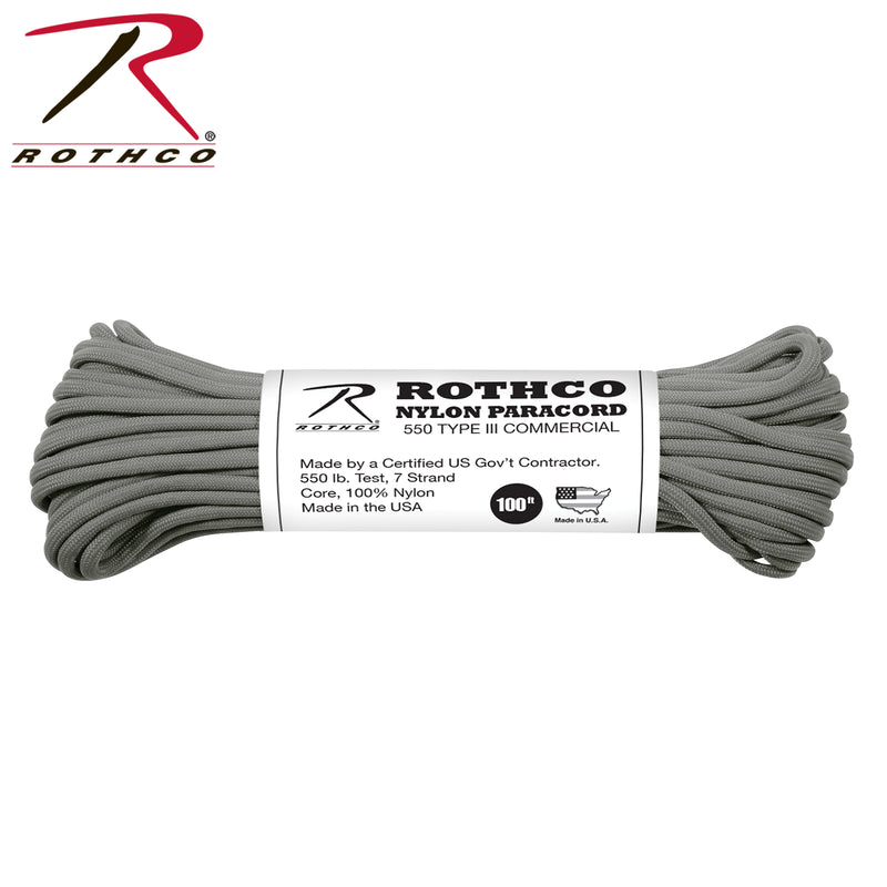 Rothco Nylon Paracord Type III 550 LB 100FT