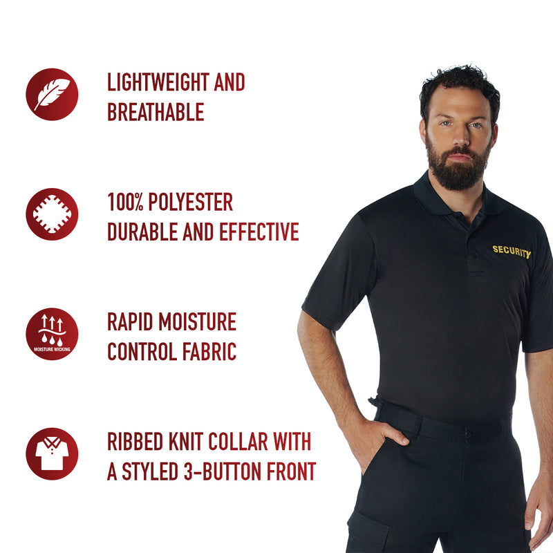 Rothco Moisture Wicking Security Polo Shirt