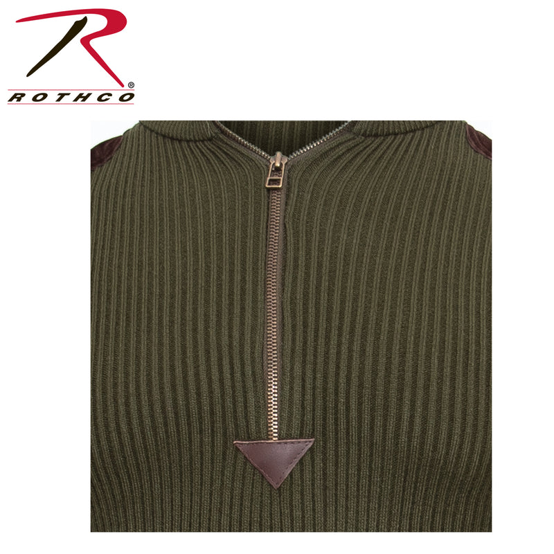 Rothco Quarter Zip Acrylic Commando Sweater