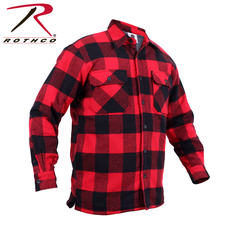 Rothco Extra Heavyweight Buffalo Plaid Sherpa Lined Flannel Shirts