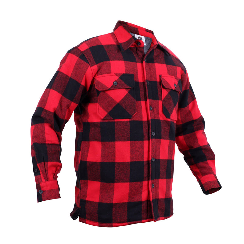 Rothco Extra Heavyweight Buffalo Plaid Sherpa Lined Flannel Shirts