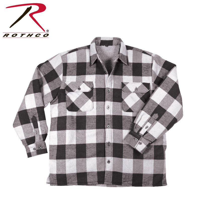 Rothco Extra Heavyweight Buffalo Plaid Sherpa Lined Flannel Shirts