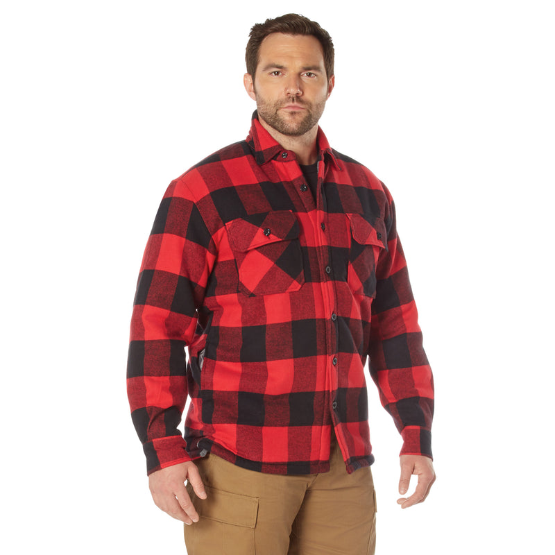 Rothco Extra Heavyweight Buffalo Plaid Sherpa Lined Flannel Shirts