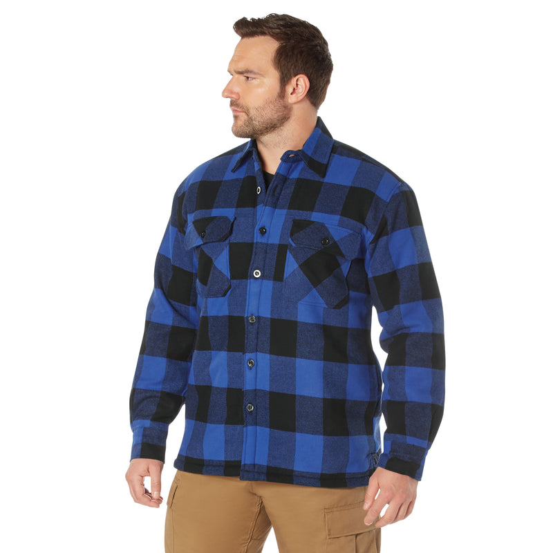 Rothco Extra Heavyweight Buffalo Plaid Sherpa Lined Flannel Shirts