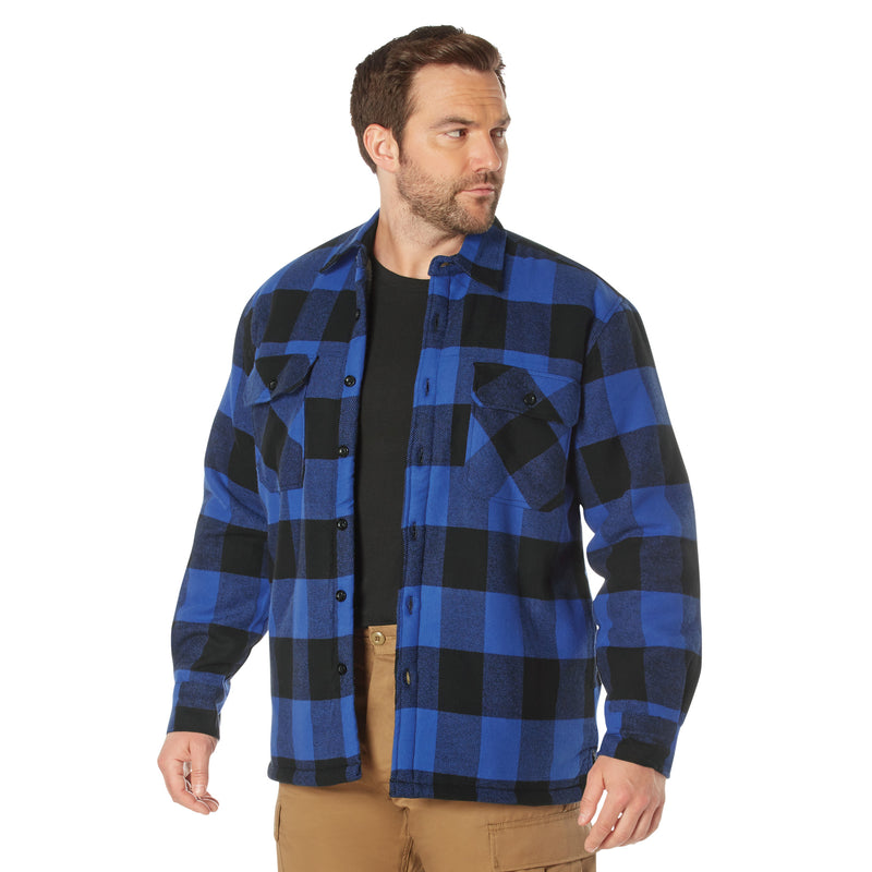 Rothco Extra Heavyweight Buffalo Plaid Sherpa Lined Flannel Shirts