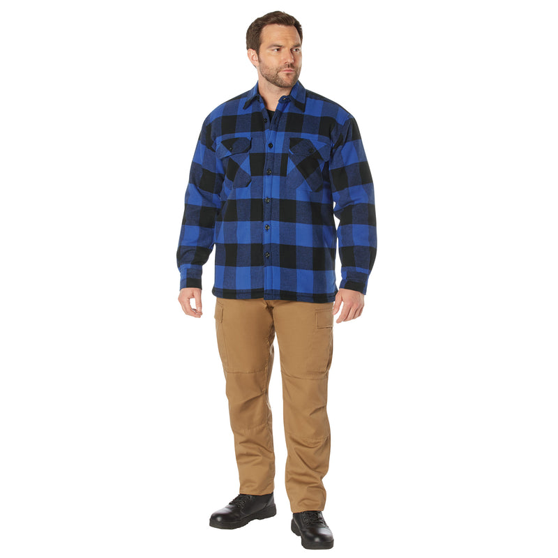 Rothco Extra Heavyweight Buffalo Plaid Sherpa Lined Flannel Shirts