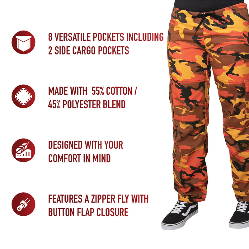 Rothco Womens Paratrooper Colored Camo Fatigues