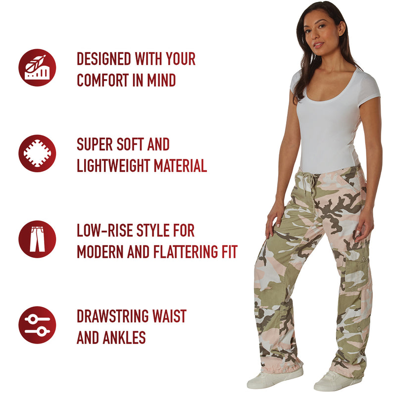 Rothco Women's Camo Vintage Paratrooper Fatigue Pants