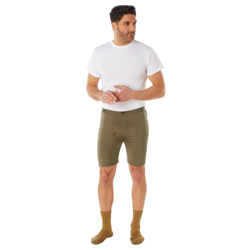 Rothco AR 670-1 Coyote Brown Moisture Wicking Performance Boxer Shorts