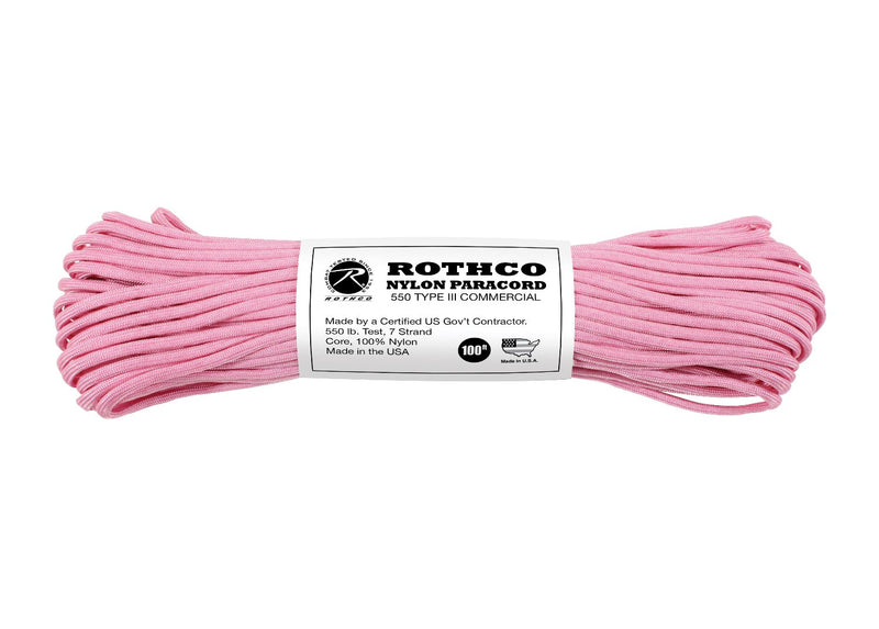 Rothco Nylon Paracord Type III 550 LB 100FT