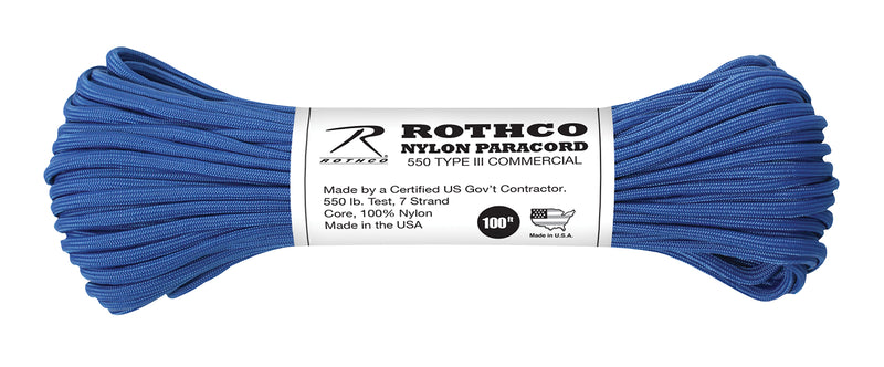 Rothco Nylon Paracord Type III 550 LB 100FT