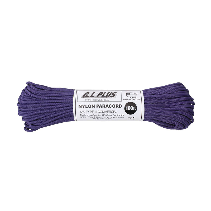 Rothco Nylon Paracord Type III 550 LB 100FT