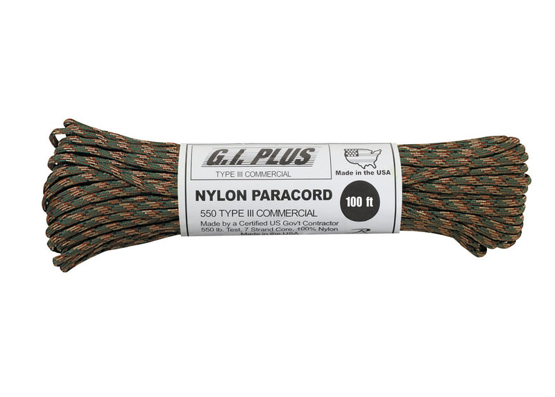 Rothco Nylon Paracord Type III 550 LB 100FT