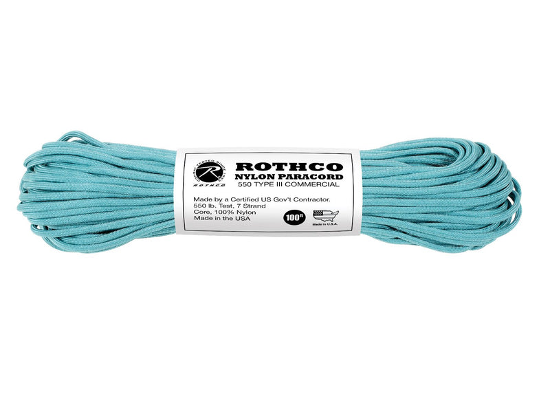 Rothco Nylon Paracord Type III 550 LB 100FT