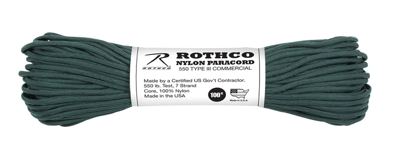 Rothco Nylon Paracord Type III 550 LB 100FT