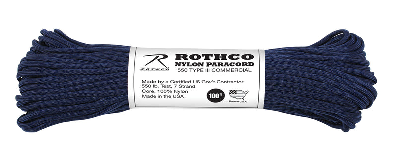 Rothco Nylon Paracord Type III 550 LB 100FT