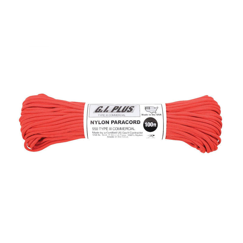 Rothco Nylon Paracord Type III 550 LB 100FT