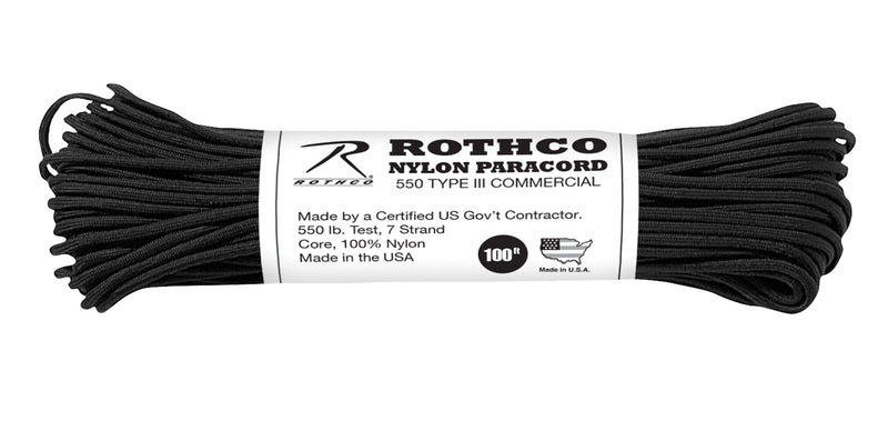 Rothco Nylon Paracord Type III 550 LB 100FT