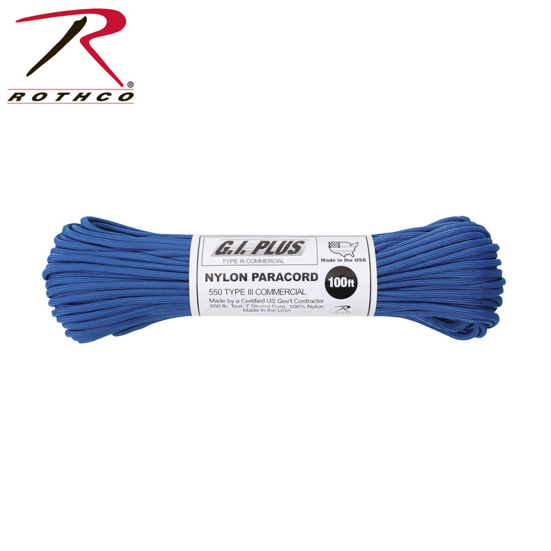 Rothco Nylon Paracord Type III 550 LB 100FT