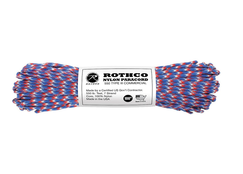 Rothco Nylon Paracord Type III 550 LB 100FT