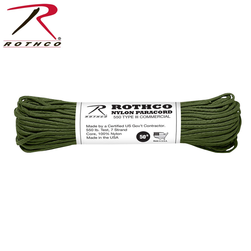 Rothco Nylon Paracord Type III 550 LB 100FT