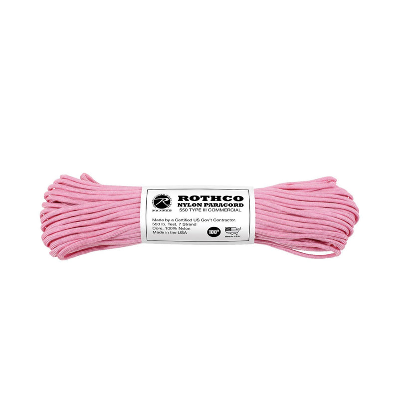 Rothco Nylon Paracord Type III 550 LB 100FT