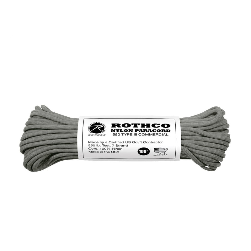 Rothco Nylon Paracord Type III 550 LB 100FT