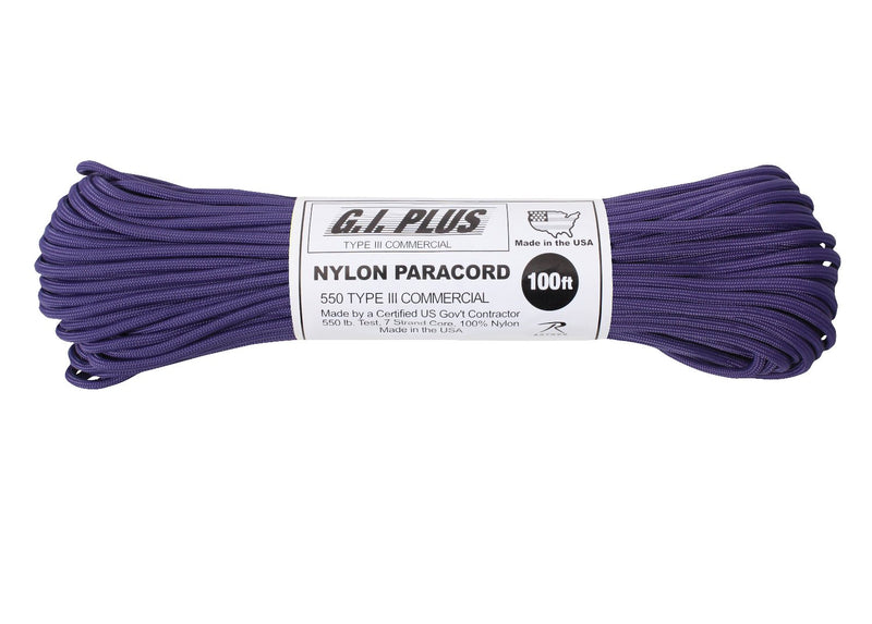 Rothco Nylon Paracord Type III 550 LB 100FT