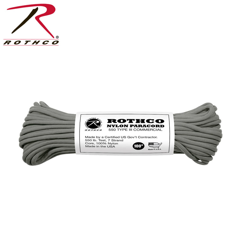 Rothco Nylon Paracord Type III 550 LB 100FT