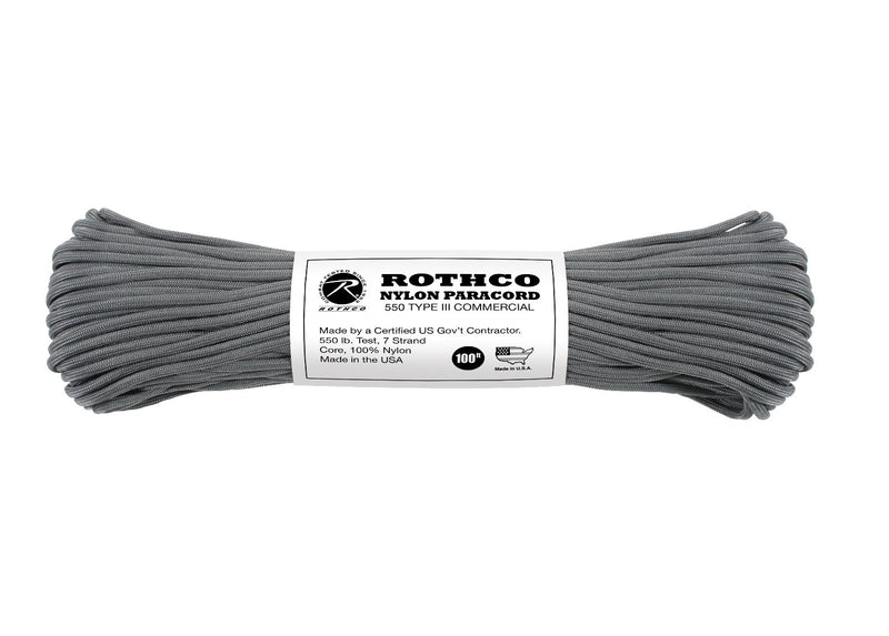 Rothco Nylon Paracord Type III 550 LB 100FT