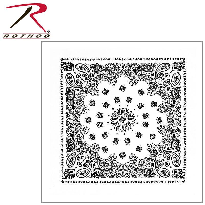 Rothco Trainmen Paisley Bandana – Extra-Large 27” X 27"