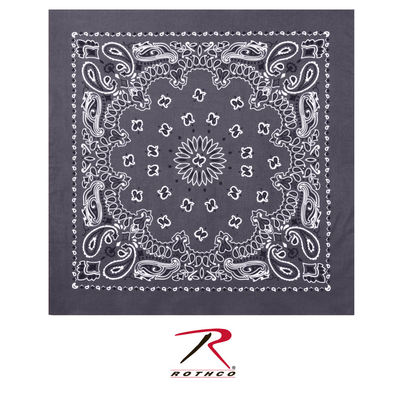 Rothco Trainmen Paisley Bandana – Extra-Large 27” X 27"