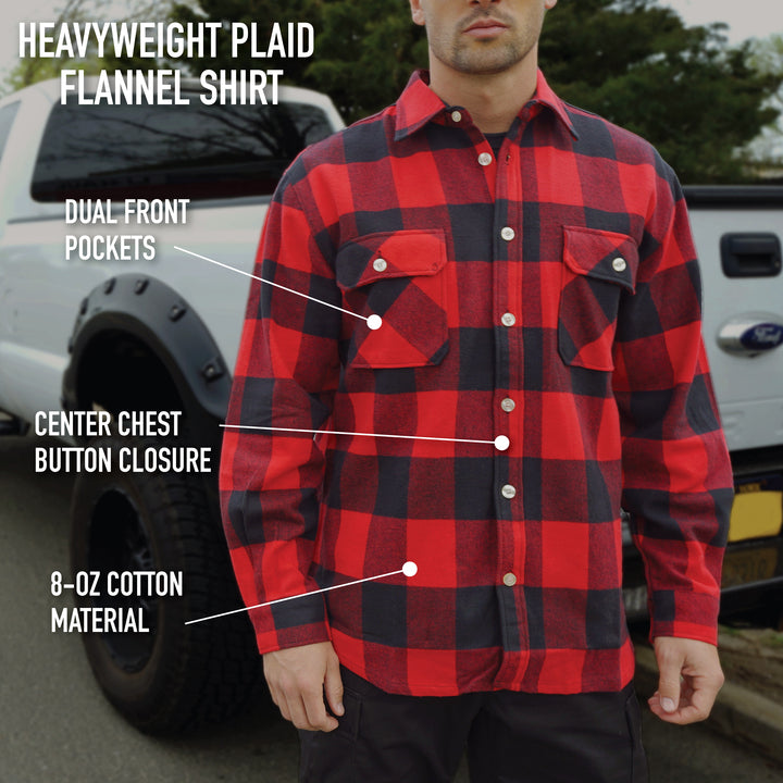 Rothco Extra Heavyweight Buffalo Plaid Flannel Shirt