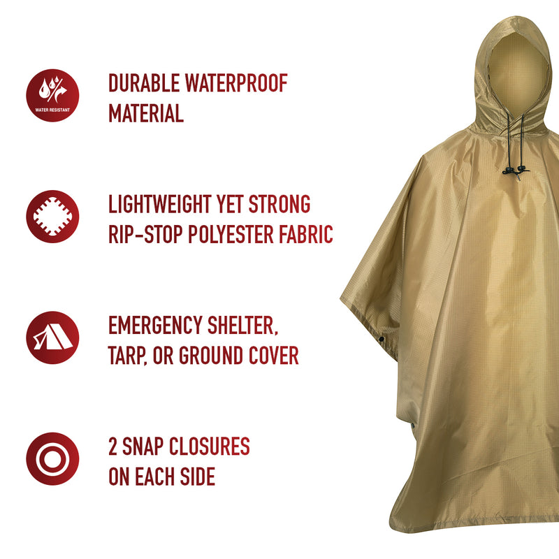 Rothco GI Type Military Rip-Stop Poncho