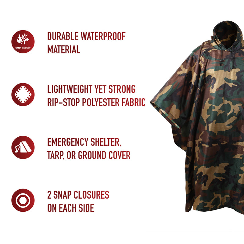 Rothco GI Type Military Rip-Stop Poncho