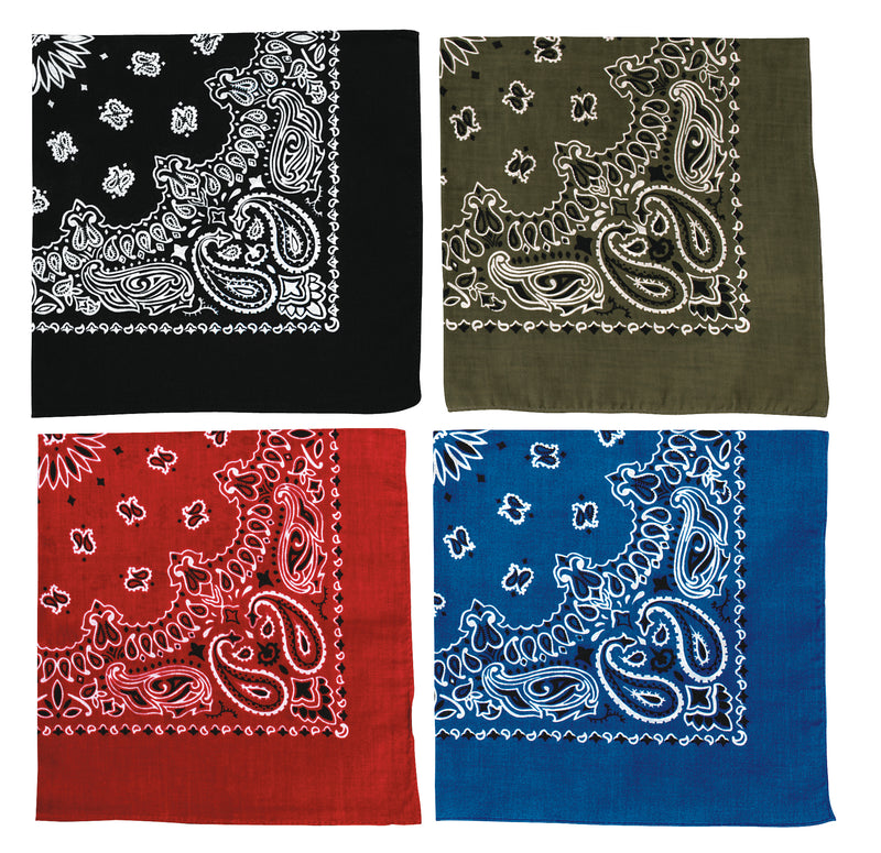 Rothco Trainmen Paisley Bandana - 22" X 22"