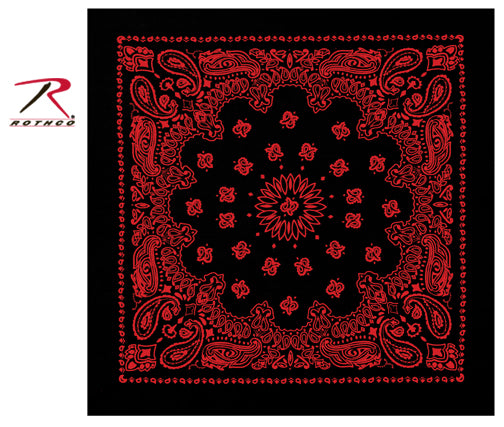 Rothco Trainmen Paisley Bandana - 22" X 22"