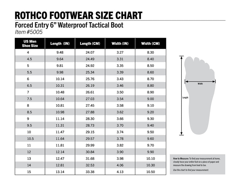 Rothco Forced Entry Tactical Waterproof Boot