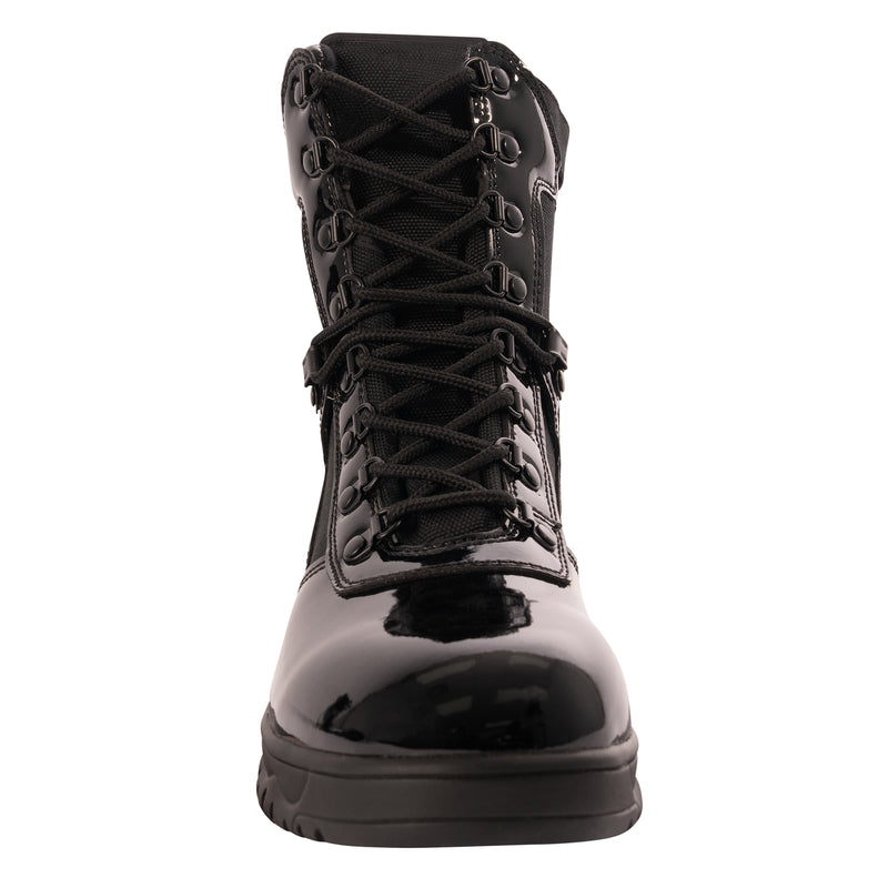 Rothco Forced Entry High-Gloss Tactical Boot with Side Zipper - 8 Inch