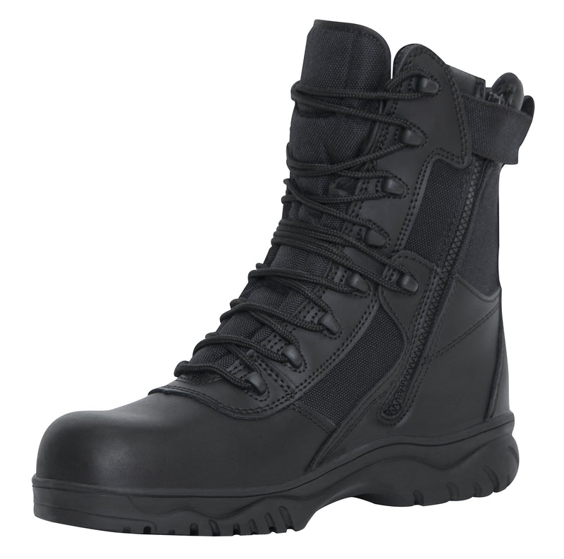 Rothco 8 Inch Forced Entry Tactical Boot With Side Zipper & Composite Toe