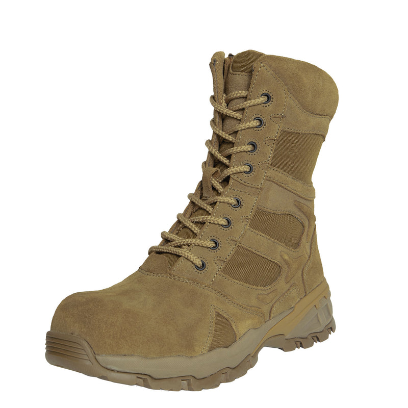 Rothco 8 Inch Forced Entry Tactical Boot With Side Zipper & Composite Toe