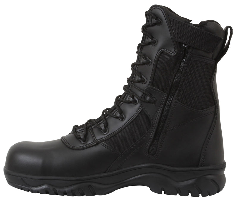 Rothco 8 Inch Forced Entry Tactical Boot With Side Zipper & Composite Toe