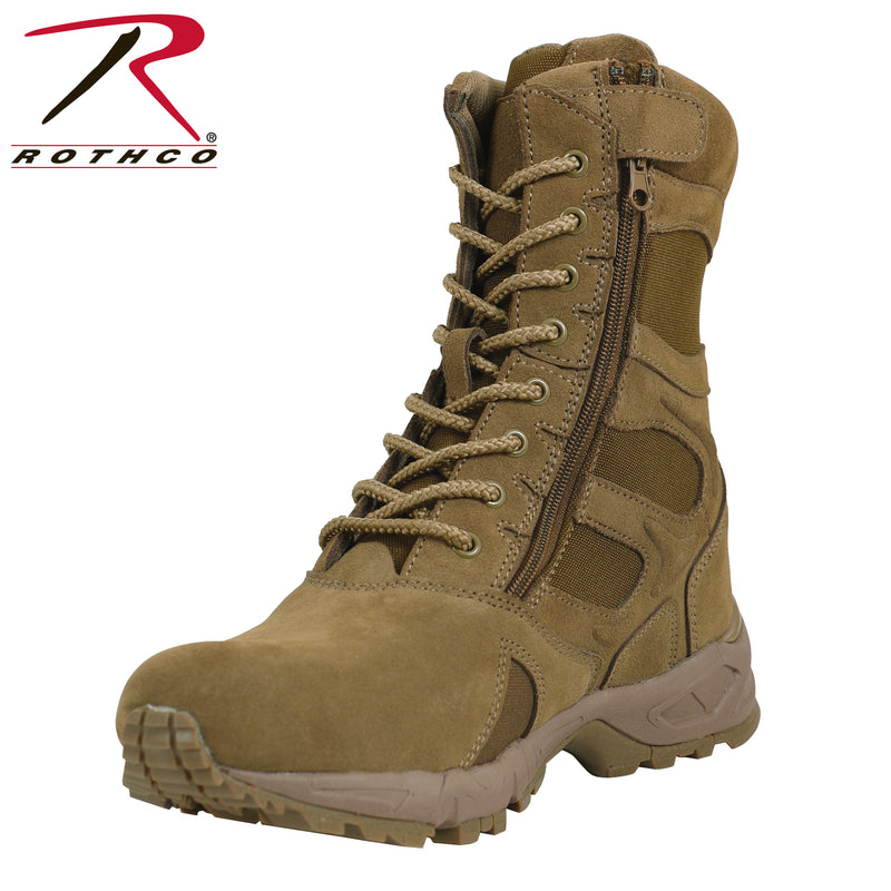 Rothco Forced Entry 8" Deployment Boots With Side Zipper