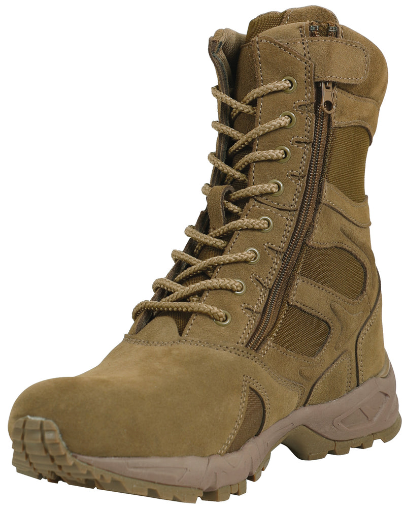 Rothco Forced Entry 8" Deployment Boots With Side Zipper