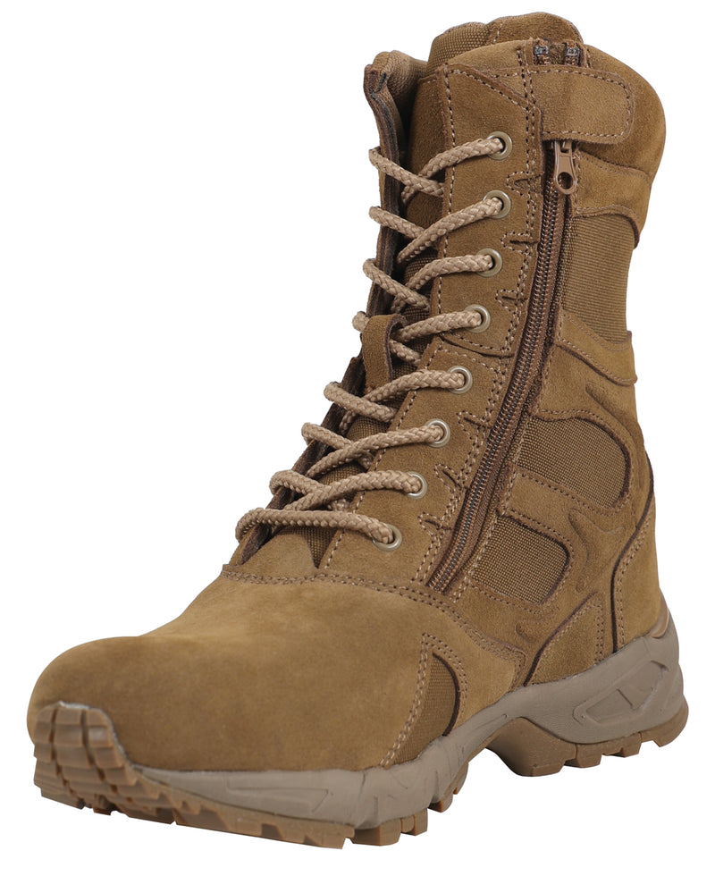 Rothco Forced Entry 8" Deployment Boots With Side Zipper