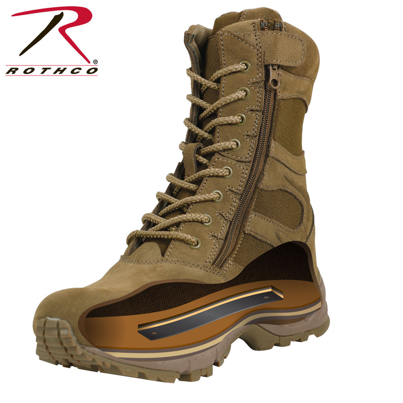 Rothco Forced Entry 8" Deployment Boots With Side Zipper