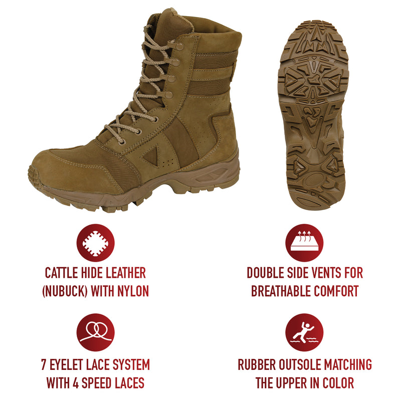 Rothco AR 670-1 Coyote Brown Forced Entry Tactical Boot