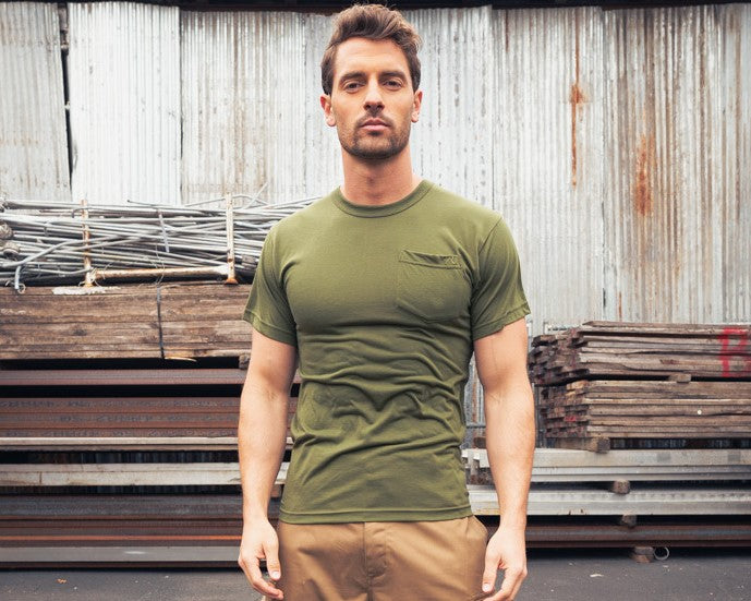 Rothco Pocket T-Shirt Collection (Available In Cotton/Poly and Moisture Wicking Poly)