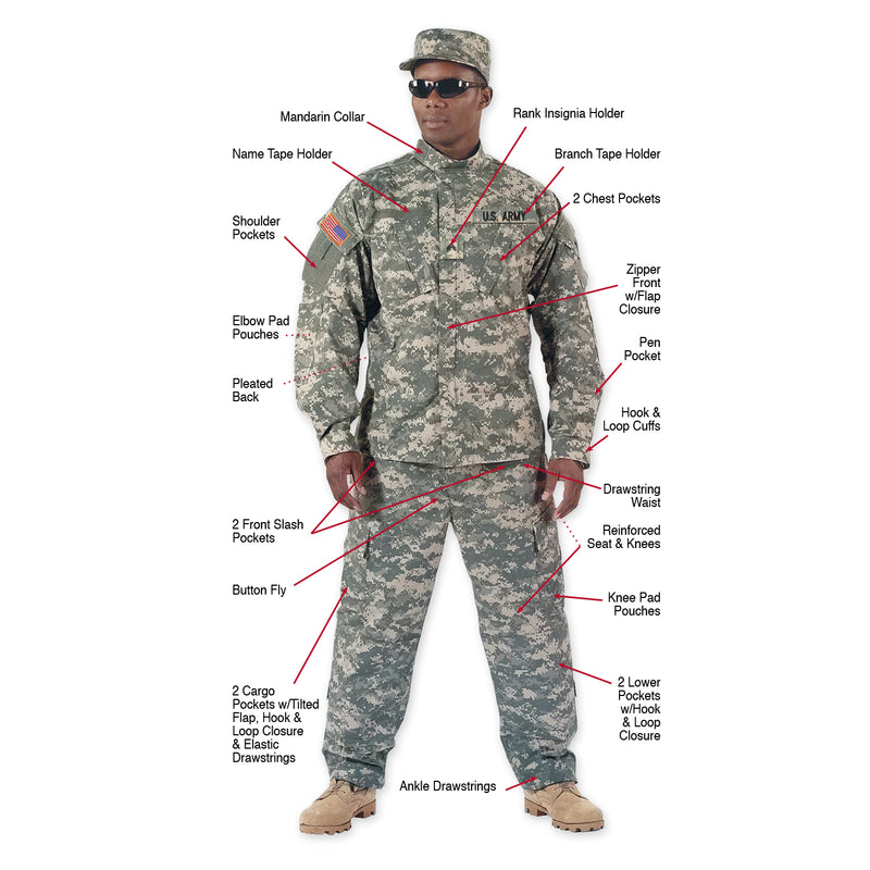 Rothco Camo Army Combat Uniform Shirt